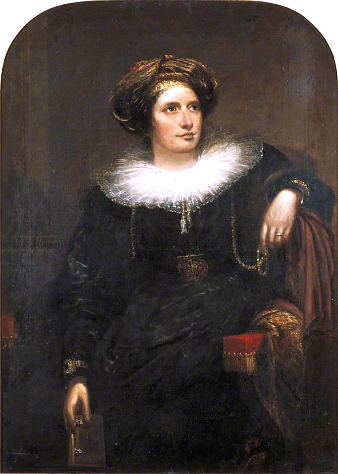 Lady Maria Callcott, nee Dundas, Author and Traveller, vintage artwork by Sir Augustus Wall Callcott R.A., 12x8" (A4) Poster