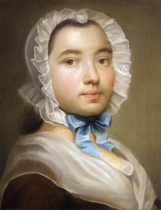 Portrai of a Lady, vintage artwork by William Hoare, 12x8" (A4) Poster