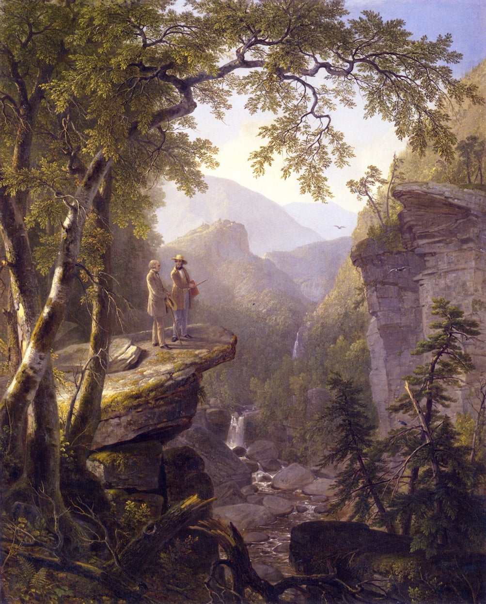 Kindred Spirits, vintage artwork by Asher Brown Durand, A3 (16x12") Poster Print