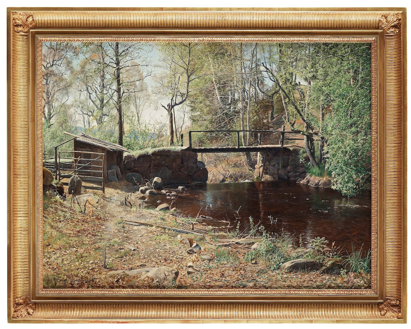 Spring Landscape, Graversfors by Anshelm Schultzberg,A3(16x12")Poster