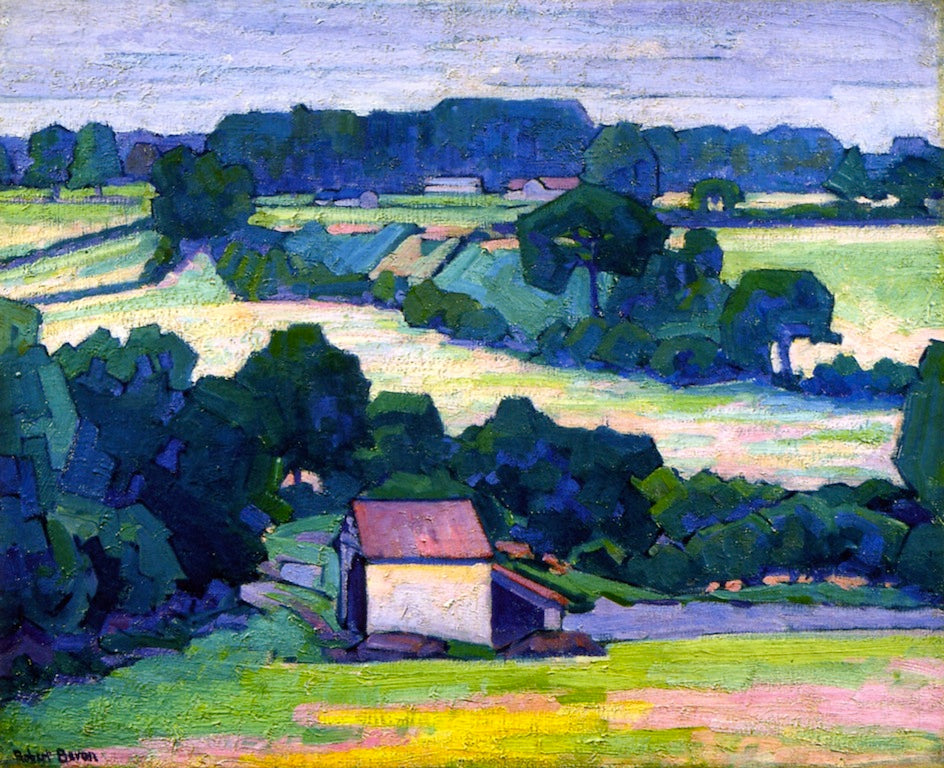 Near Applehayes, vintage artwork by Robert Bevan, 12x8" (A4) Poster