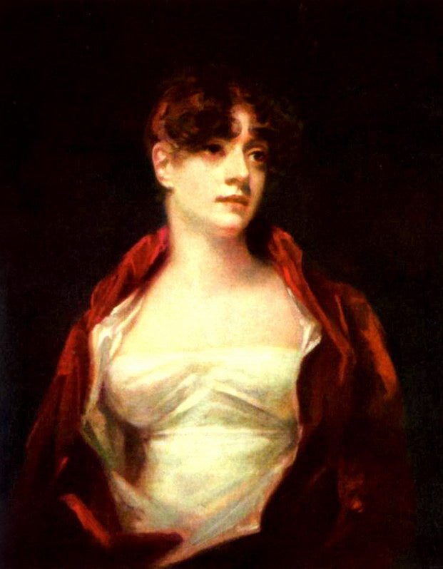 Portrait of Mrs. Robert Scott Moncrieff, vintage artwork by Sir Henry Raeburn, R.A., P.R.S.A., 12x8" (A4) Poster