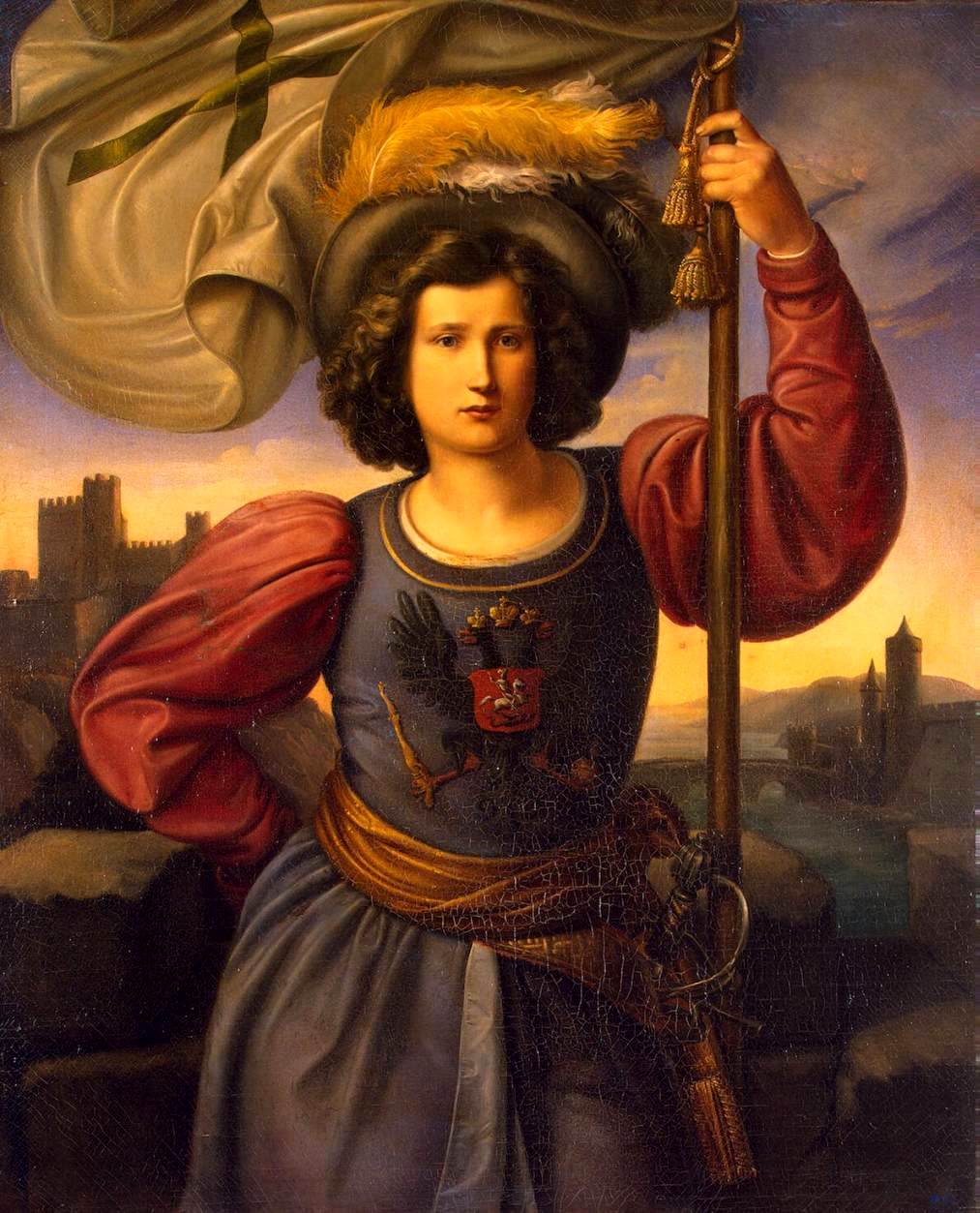 Allegory of Russia, vintage artwork by Philipp Veit, A3 (16x12") Poster Print