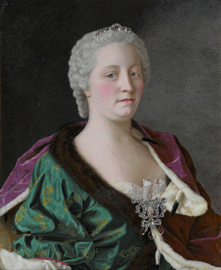 Maria Theresia van Oostenrijk, vintage artwork by Jean-Étienne Liotard, 12x8" (A4) Poster