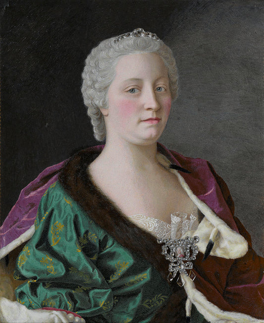 Maria Theresia van Oostenrijk, vintage artwork by Jean-Étienne Liotard, 12x8" (A4) Poster