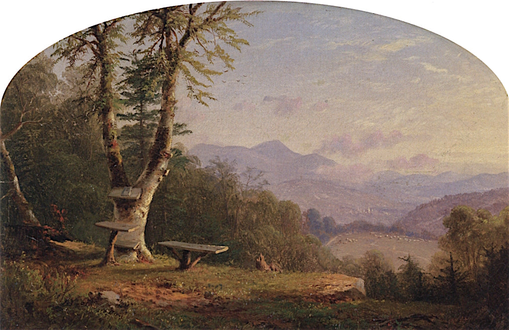View from the Bluff, vintage artwork by John Williamson, 12x8" (A4) Poster