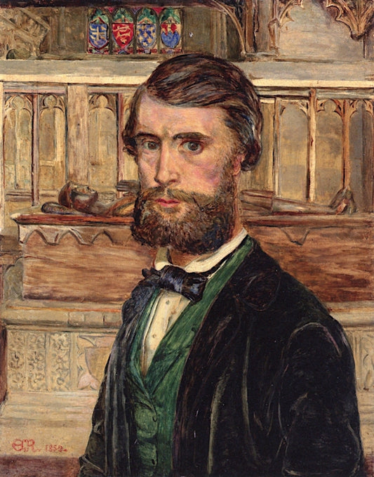 Self-Portrait as a Young Man, vintage artwork by Edward Radford, A.R.W.S., 12x8" (A4) Poster