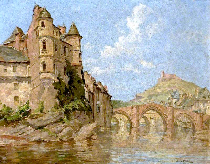Château and Two Bridges by Isobelle Ann Dods-Withers,16x12(A3) Poster