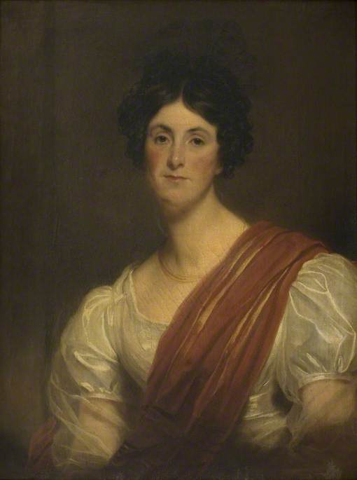 Mary Lady Isham, Wife of Sir Justinian Isham, vintage artwork by Sir Martin Archer Shee, 12x8" (A4) Poster