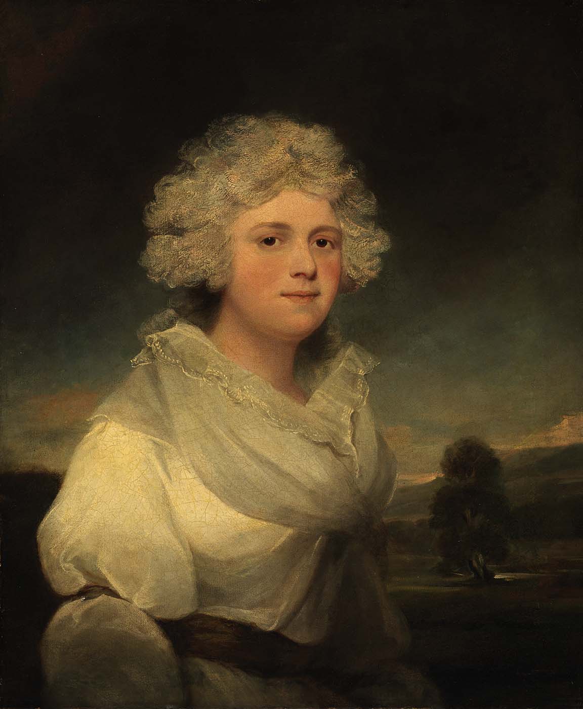 Mrs Abington, vintage artwork by Attributed to John Hoppner, 12x8" (A4) Poster