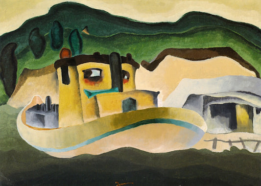 The Bessie of New York, vintage artwork by Arthur Dove, 12x8" (A4) Poster
