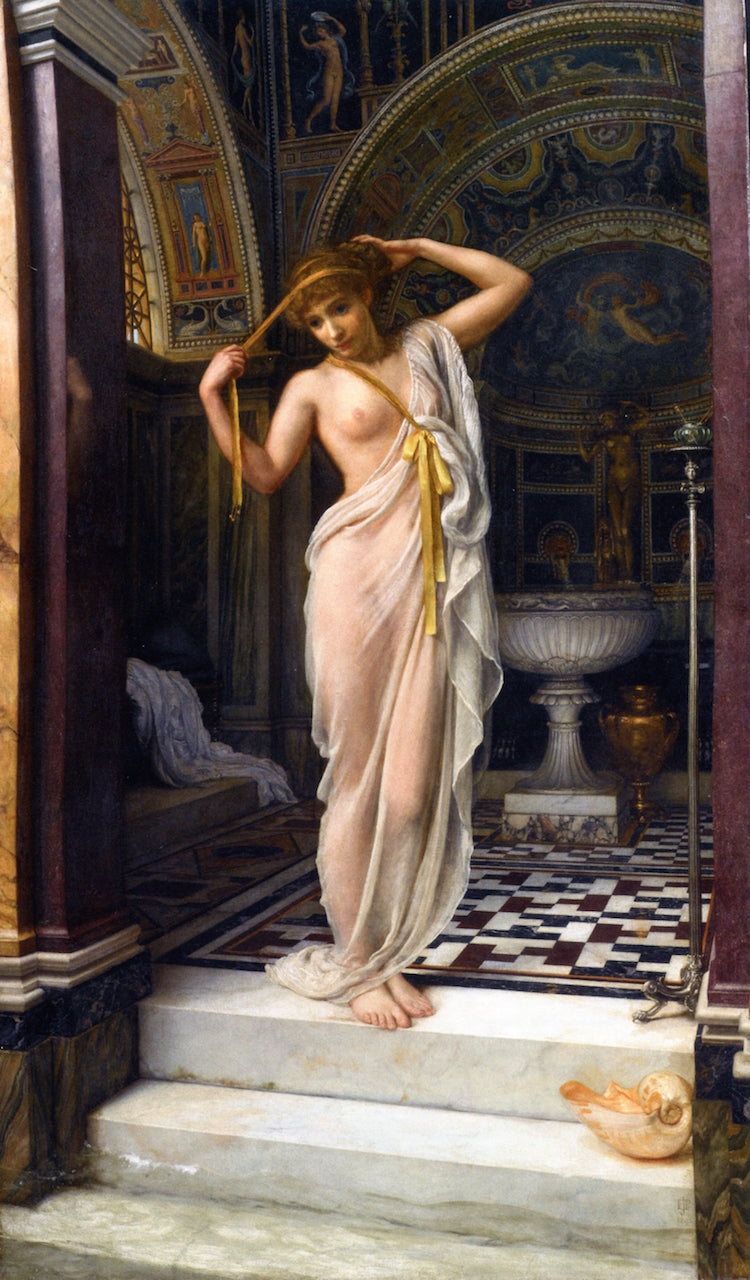 Diadumenè, vintage artwork by Sir Edward John Poynter, 12x8" (A4) Poster