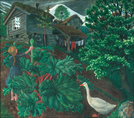 The Goose, vintage artwork by Nicolai Astrup, 12x8" (A4) Poster