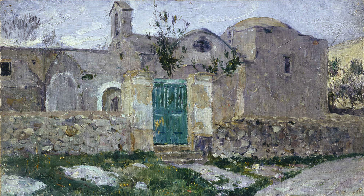 Capri. Monastery by Mikhail Vasilevich Nesterov,A3(16x12")Poster