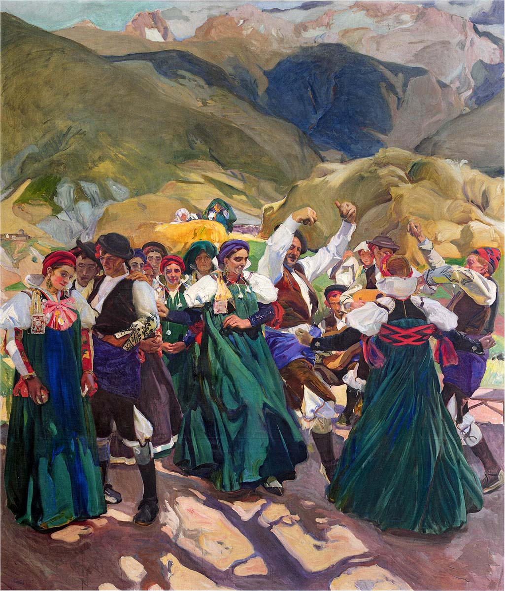 Aragon, La Jota, vintage artwork by Joaquin Sorolla y Bastida, 12x8" (A4) Poster