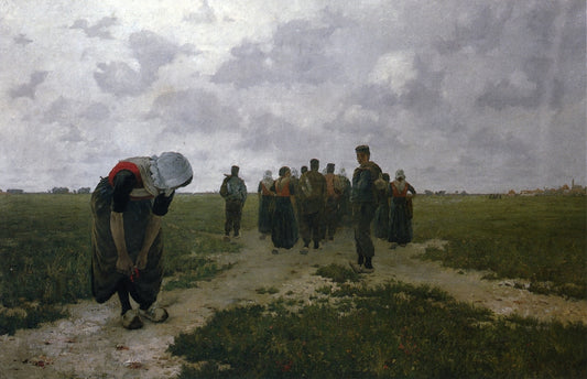 Returning from Worl, vintage artwork by Walter MacEwen, 12x8" (A4) Poster