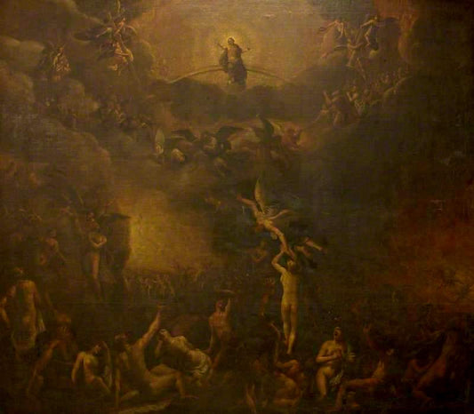 Day of Judgement, vintage artwork by Jan Havicksz. Steen, 12x8" (A4) Poster