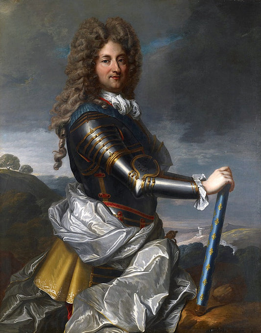 Philippe II, Duke of Orleans, vintage artwork by Jean-Baptiste Santerre, 12x8" (A4) Poster