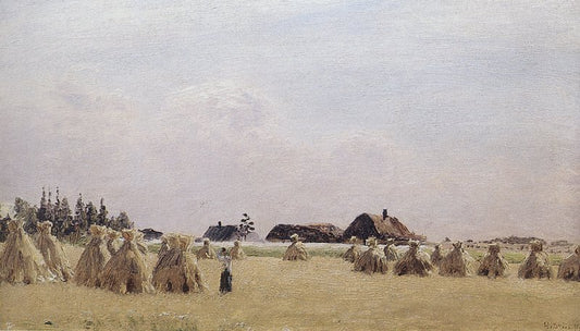 Harvested Field by Nikolai Nikanorovich Dubovskoy,A3(16x12")Poster