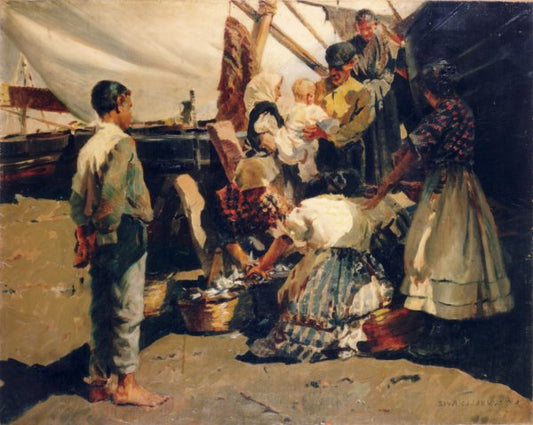 En la palya, vintage artwork by Enrique Martinez Cubells, 12x8" (A4) Poster