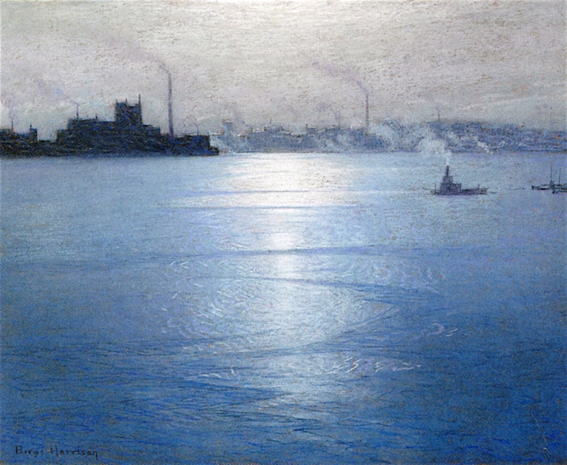 New York Harbor by Lowell Birge Harrison,A3(16x12")Poster
