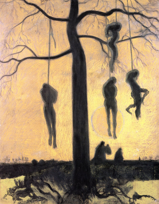 The Hanged, vintage artwork by Leon Spilliaert, 12x8" (A4) Poster