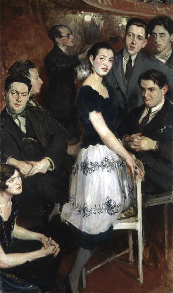 Le groupe des six, vintage artwork by Jacques-Émile Blanche, 12x8" (A4) Poster