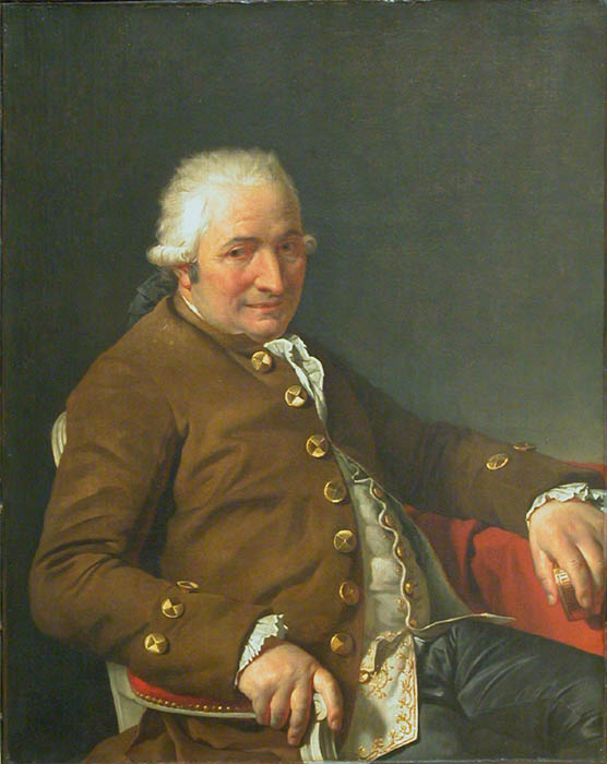 Jean-Pierre Pecoul, vintage artwork by Jacques-Louis David, 12x8" (A4) Poster