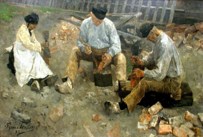 Stone Cutters by Floris Verster,A3(16x12")Poster