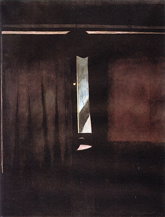 Interior by  a Ajar Window, vintage artwork by Leon Spilliaert, 12x8" (A4) Poster