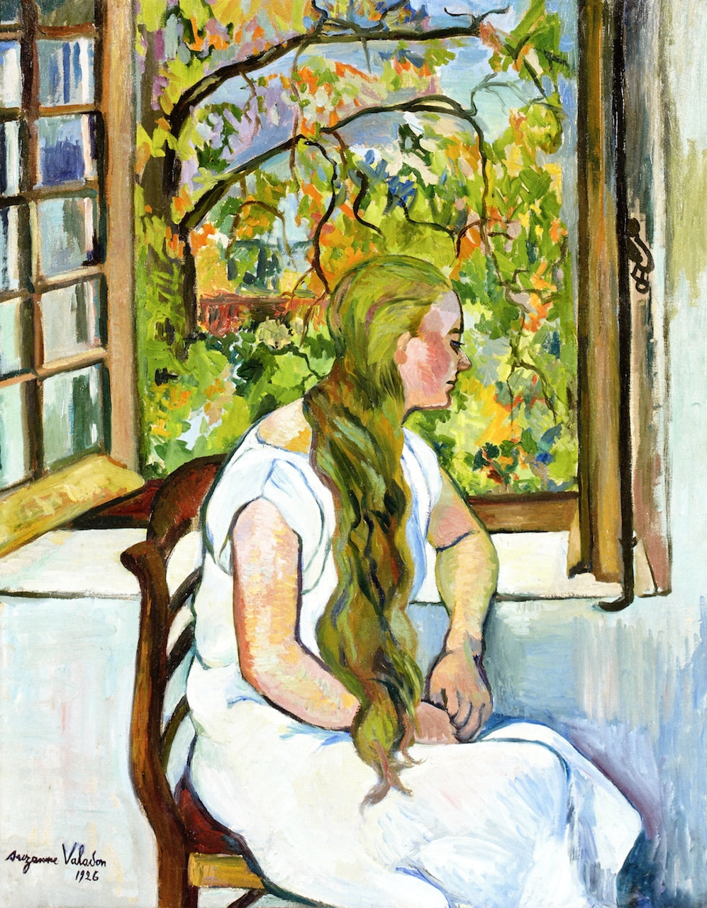 Germaine Utter in front of the Window by Suzanne Valadon,A3(16x12")Poster