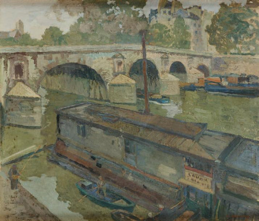 The Boat (Le bateau), vintage artwork by Leon Cauvy, 12x8" (A4) Poster