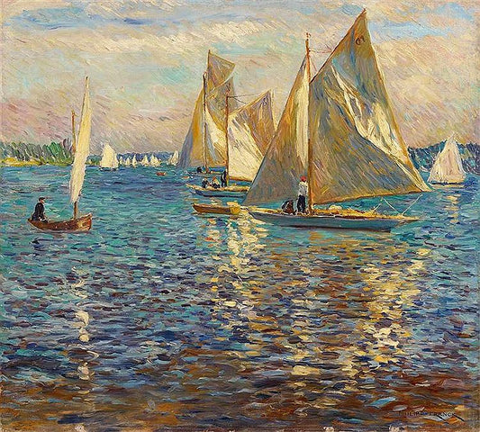 Wannsee, vintage artwork by Philipp Franck, 12x8" (A4) Poster