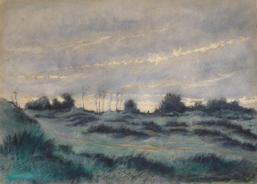 Lande au crepuscule, vintage artwork by Henri-Joseph Harpignies, A3 (16x12") Poster Print