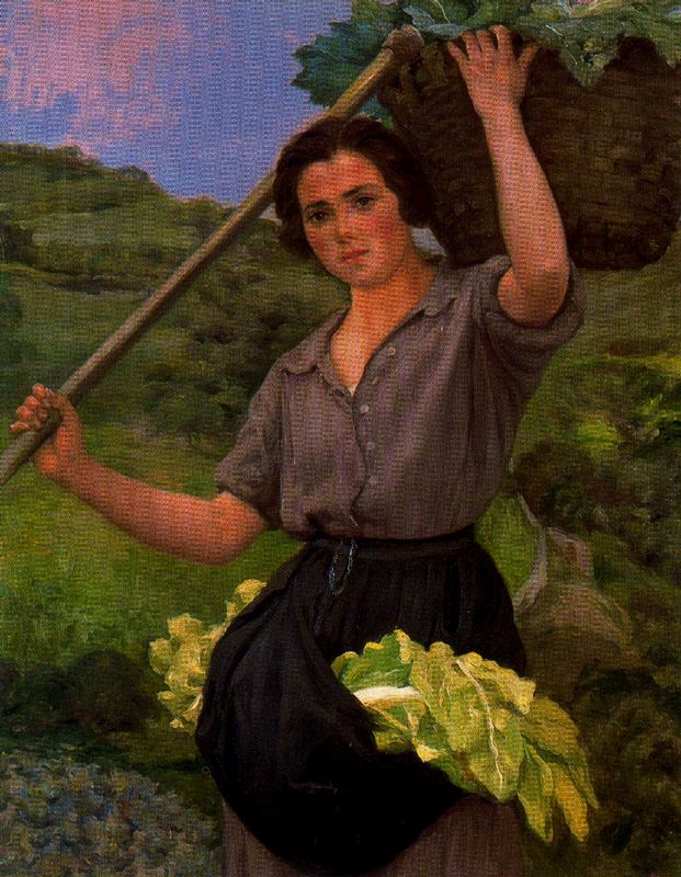 Mujer del Campo by Ignacio Díaz Olano,A3(16x12