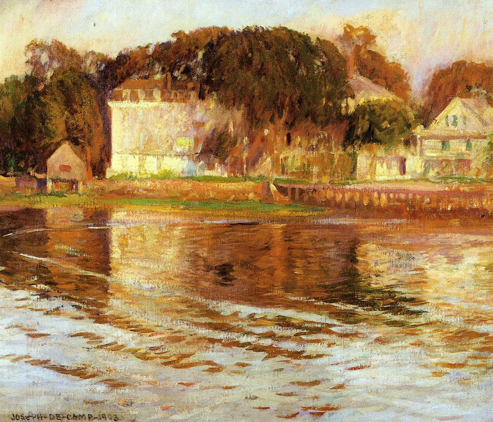 The Little Hotel, vintage artwork by Joseph Rodefer DeCamp, 12x8" (A4) Poster
