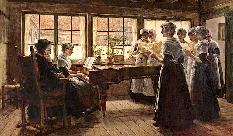 Luther's Hymn: 'Ein Feste Burg ist unser Gott', vintage artwork by Walther Firle, 12x8" (A4) Poster