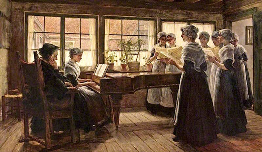 Luther's Hymn: 'Ein Feste Burg ist unser Gott', vintage artwork by Walther Firle, 12x8" (A4) Poster