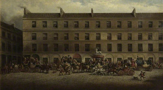The White Hart Inn, Bath, vintage artwork by John Charles Maggs, A3 (16x12") Poster Print