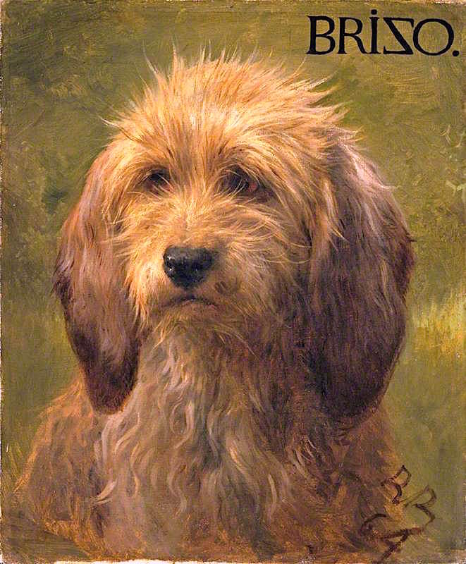 Brizo, a Shepherd's Dog, vintage artwork by Rosa Bonheur, A3 (16x12") Poster Print