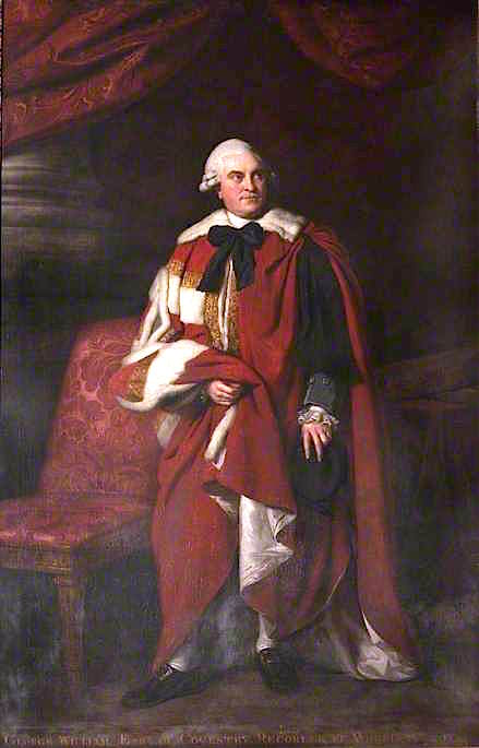 George William, 6th Earl of Coventry, vintage artwork by Sir Nathaniel Dance-Holland, 12x8" (A4) Poster