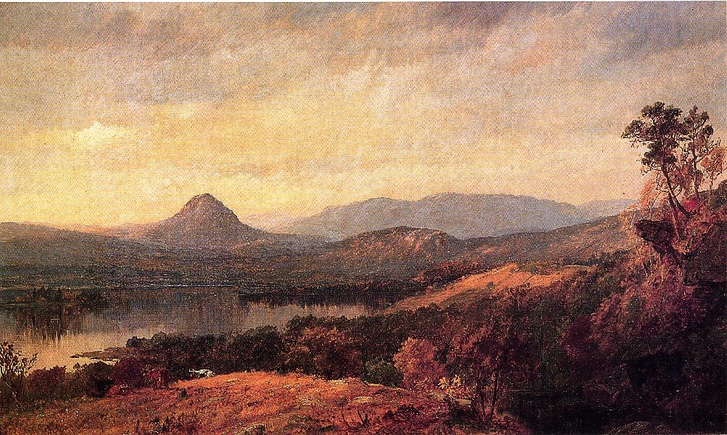 Adam and Eve Mountains, vintage artwork by Jasper Francis Cropsey, A3 (16x12") Poster Print
