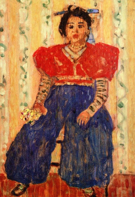 Tunisian Girl, vintage artwork by James Wilson Morrice, 12x8" (A4) Poster