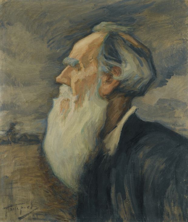 Portrait of Leo Tolstoy by Leonid Osipovich Pasternak,A3(16x12")Poster
