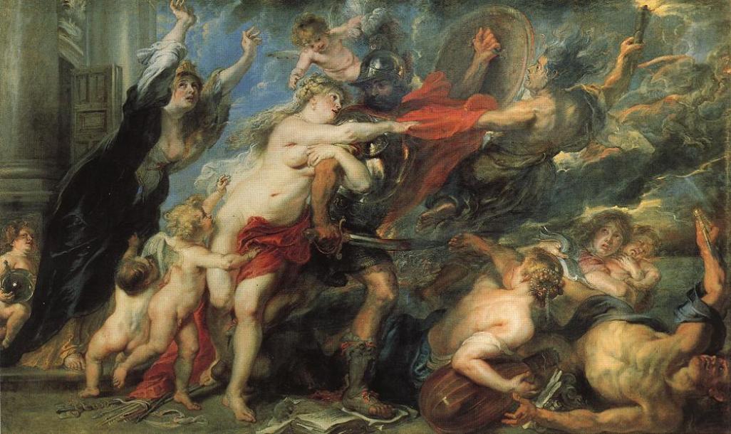 The Consequences of War, vintage artwork by Peter Paul Rubens, 12x8" (A4) Poster