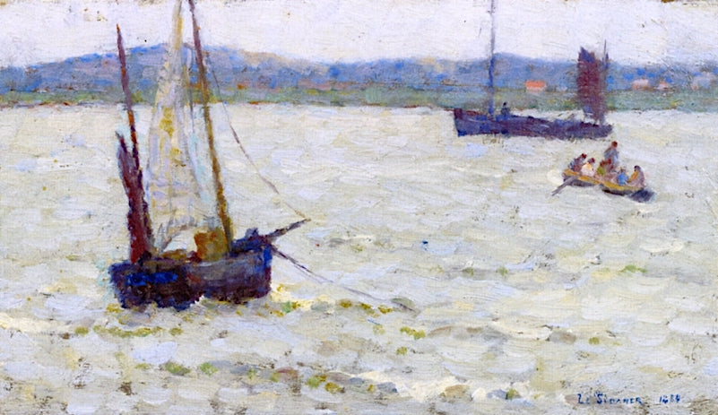 Boats in the Lagoon, Etaples by Henri Le Sidaner,A3(16x12")Poster