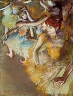 Ballet Dancers on the Stage, vintage artwork by Edgar Degas, 12x8" (A4) Poster
