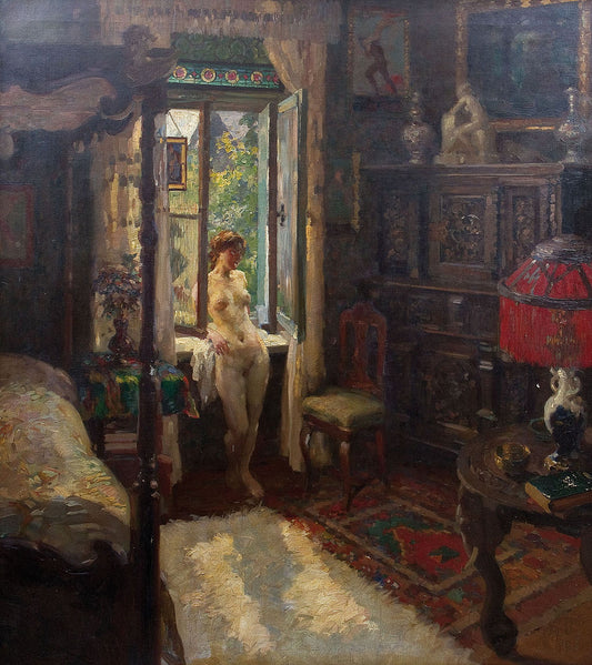 Nude at the Window by Paul Paede,A3(16x12")Poster