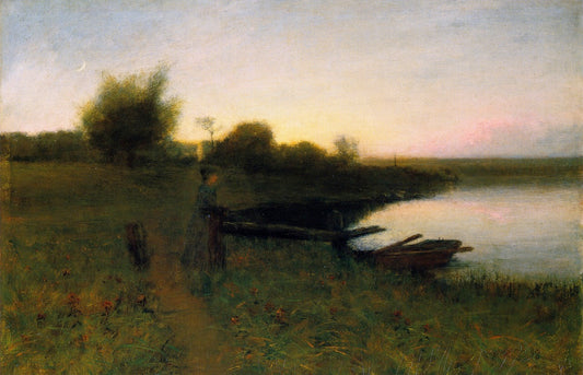 In the Gloaming, vintage artwork by Henry Golden Dearth, 12x8" (A4) Poster