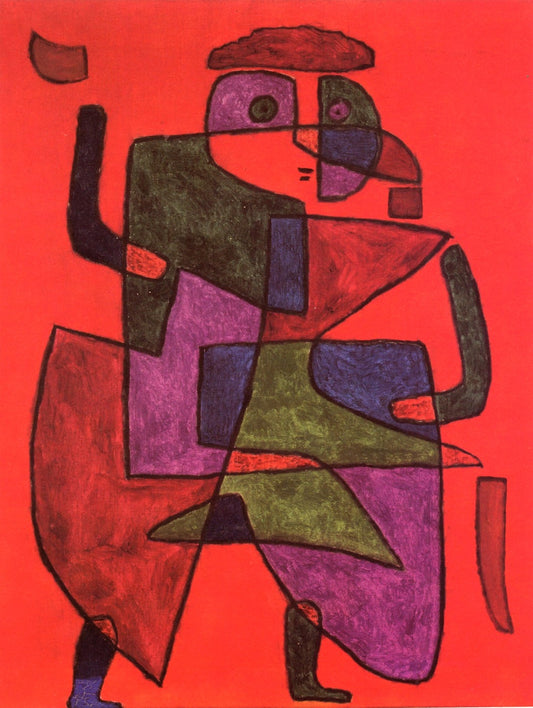 Arrival of the Bridegroom, vintage artwork by Paul Klee, 12x8" (A4) Poster